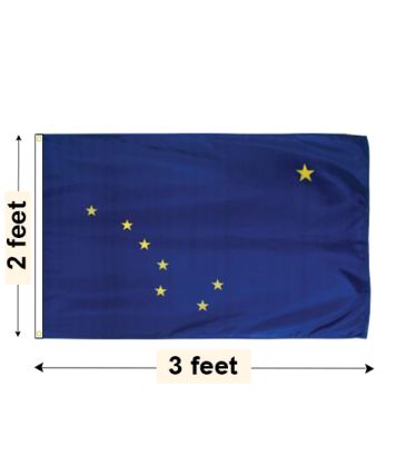 2'x3' Alaska Nylon Outdoor Flag